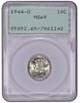 1944-D 10C PCGS MS65
