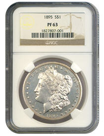 1895 $1 NGC Proof 63